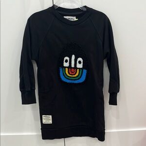 Nununu Kids Black Graphic Sweatshirt
